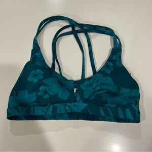 Hurley Floral Teal Women's Sports Bra